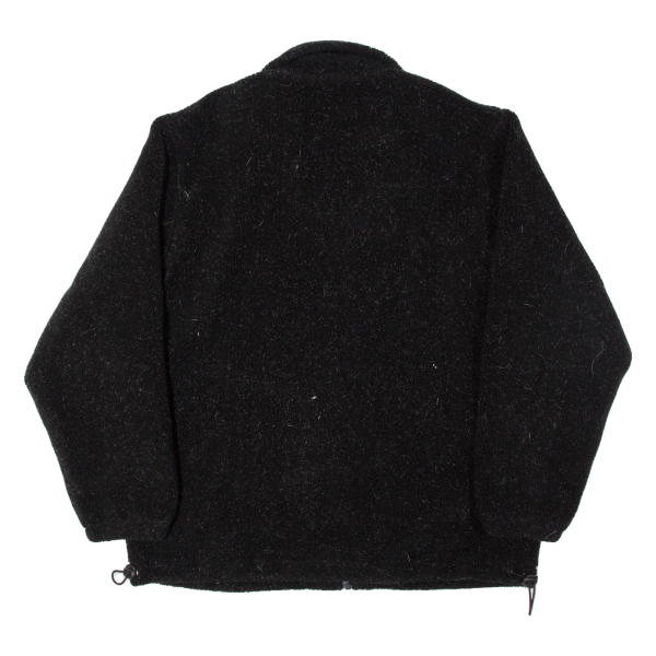 SWISS FREE Womens Fleece Jacket Black 90s L Hot on Sale