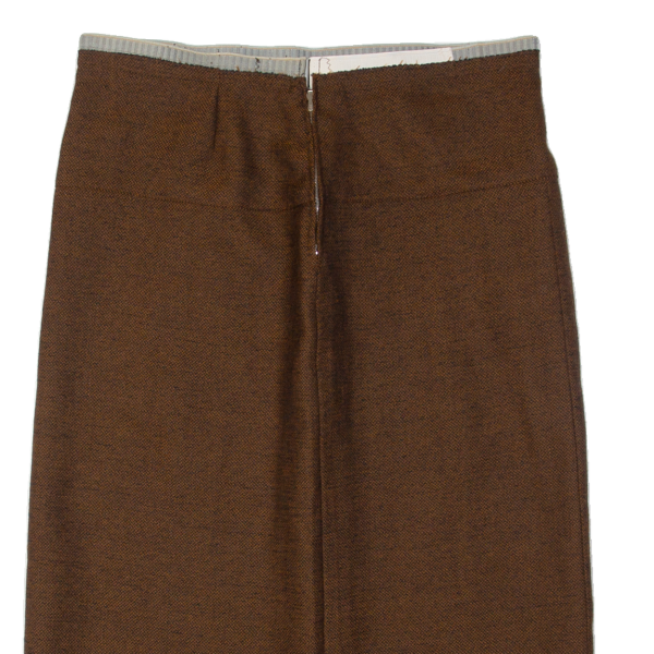 Womens Straight Skirt Brown Knee Length L Online now