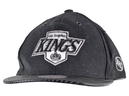 MITCHELL & NESS Los Angeles Kings Mens Snapback Cap Black Wool For Cheap