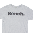 BENCH Mens T-Shirt Grey M Online Hot Sale