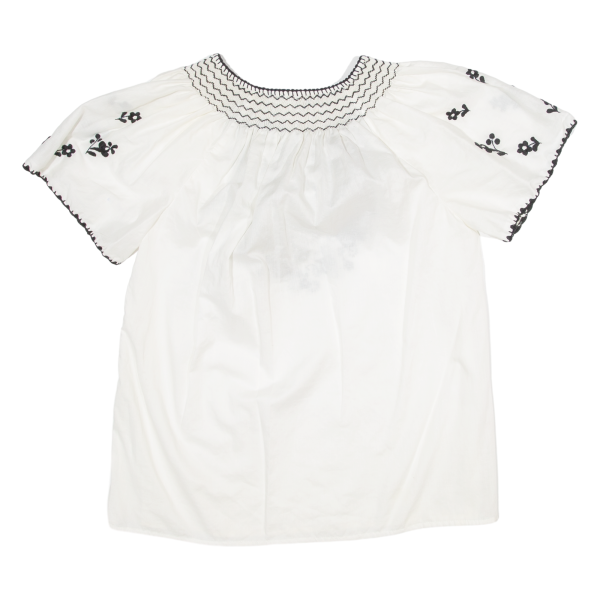 Womens Blouse White V-Neck M Online Sale