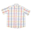 ALBA MODA Mens Shirt White 90s Check XL Supply