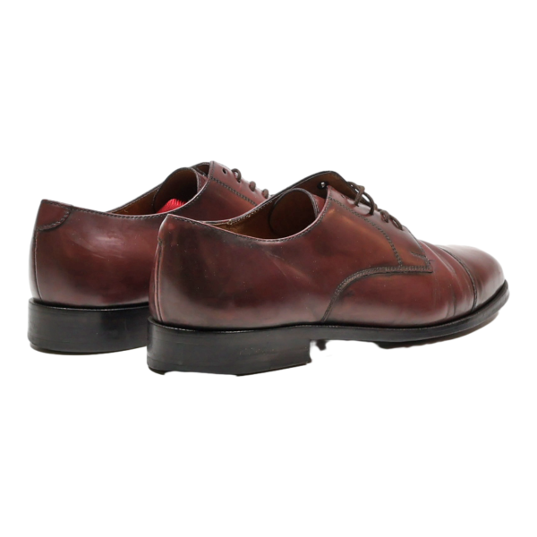 COLE HAAN Derby Shoes Maroon Leather Mens UK 9 on Sale