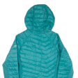 COLUMBIA Womens Puffer Jacket Green Nylon Hooded L Fashion