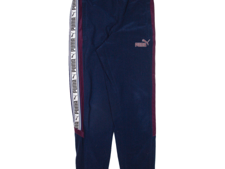 PUMA Mens Joggers Blue Tapered S W30 L30 Fashion