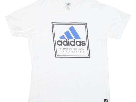 ADIDAS Mens T-Shirt White S Cheap