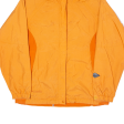 COLUMBIA Womens Rain Jacket Orange Hooded Colourblock L Online Hot Sale