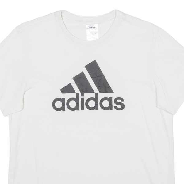 ADIDAS Womens T-Shirt White S Online Sale