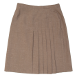 ATELIER GOLDNER SCHNITT Semi Pleated Womens A-Line Skirt Brown 90s L Supply