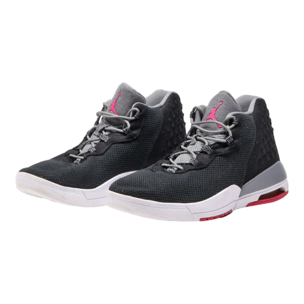 AIR JORDAN High Top Trainers Black Synthetic Girls UK 5.5 For Discount