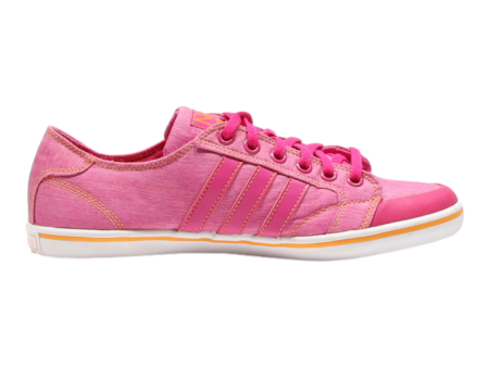 ADIDAS Low Top Trainers Pink Canvas Womens UK 6 Supply