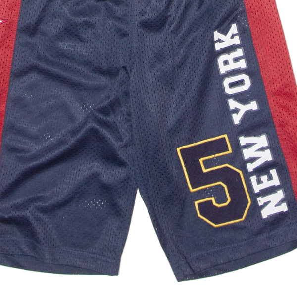 C&A New York #5 Basketball Mens Sports Shorts Blue Striped XS W26 Online Hot Sale