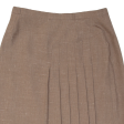 ATELIER GOLDNER SCHNITT Semi Pleated Womens A-Line Skirt Brown 90s L Supply