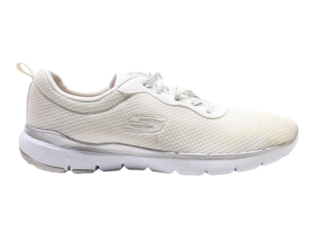 SKECHERS Sneaker Trainers White Synthetic Womens UK 4 Online Sale