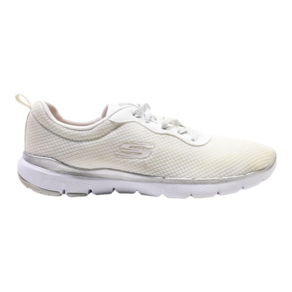 SKECHERS Sneaker Trainers White Synthetic Womens UK 4 Online Sale