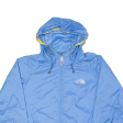 THE NORTH FACE Womens Rain Jacket Blue Nylon Hooded M For Cheap