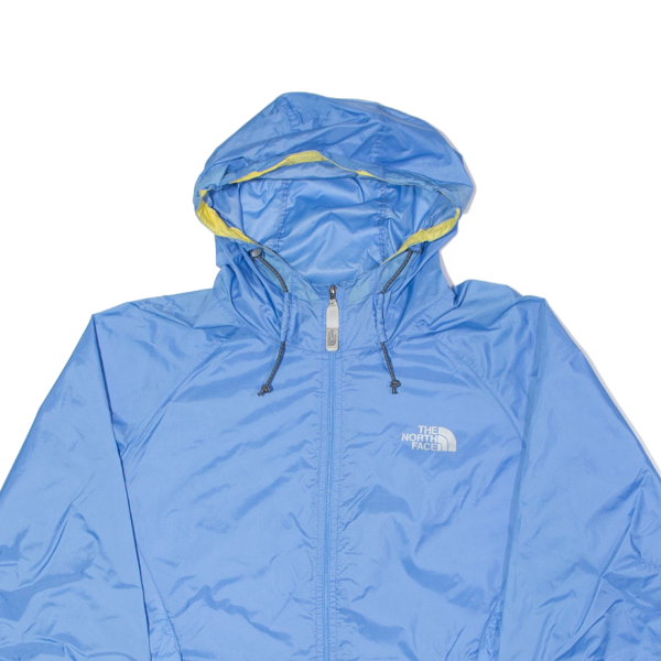 THE NORTH FACE Womens Rain Jacket Blue Nylon Hooded M For Cheap