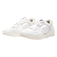 CHAMPION Sneaker Trainers White Leather Womens UK 7 Hot on Sale