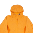 COLUMBIA Womens Rain Jacket Orange Hooded Colourblock L Online Hot Sale