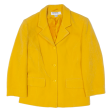 SCHILD Womens Blazer Jacket Yellow Wool UK 12 Discount