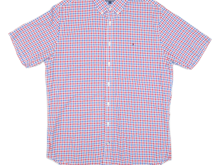 TOMMY HILFIGER New York Fit Mens Shirt Red Check L Online Hot Sale