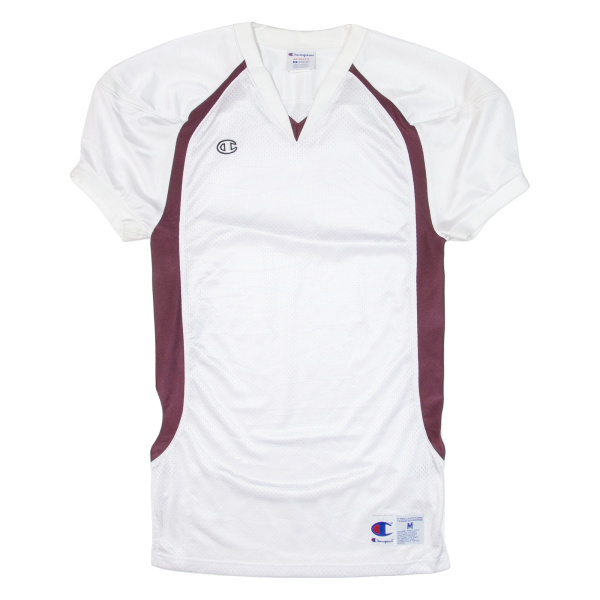 CHAMPION Training Jersey Mens Jersey White USA V-Neck M Fashion