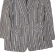 Womens Blazer Jacket Grey Striped M For Cheap