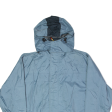 RUKKA Mens Rain Jacket Blue Nylon Hooded S Supply