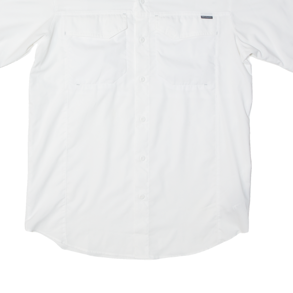 COLUMBIA Omni-shade Mens Plain Shirt White S For Sale