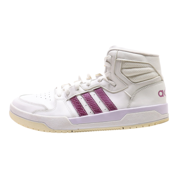 ADIDAS High Top Trainers White Leather Womens UK 9.5 For Discount