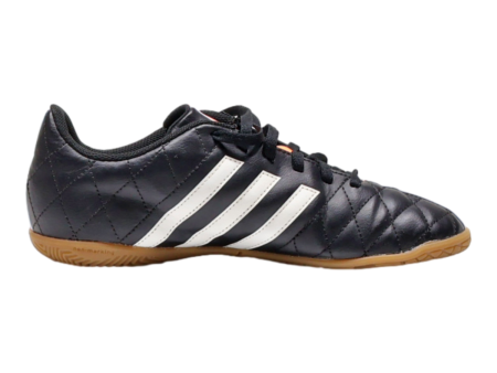 ADIDAS Sneaker Trainers Black Leather Mens UK 5 For Cheap