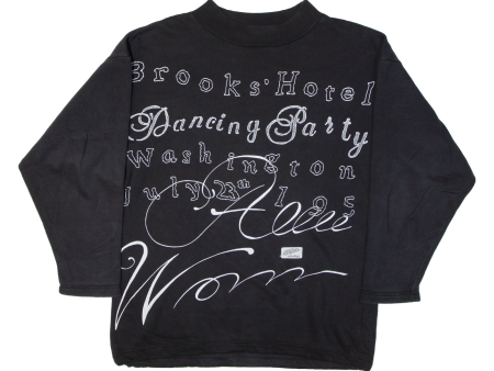 Brooks Hotel Dancing Party Washington Womens Sweatshirt Black USA L on Sale