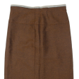 Womens Straight Skirt Brown Knee Length L Online now