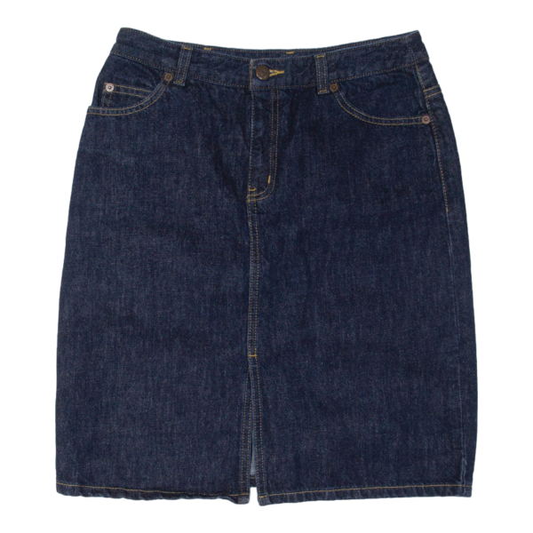 THE LIMITED Womens Straight Skirt Blue Knee Length Denim M Hot on Sale