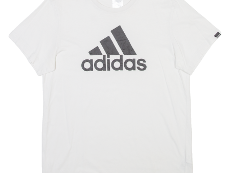 ADIDAS Womens T-Shirt White S Online Sale