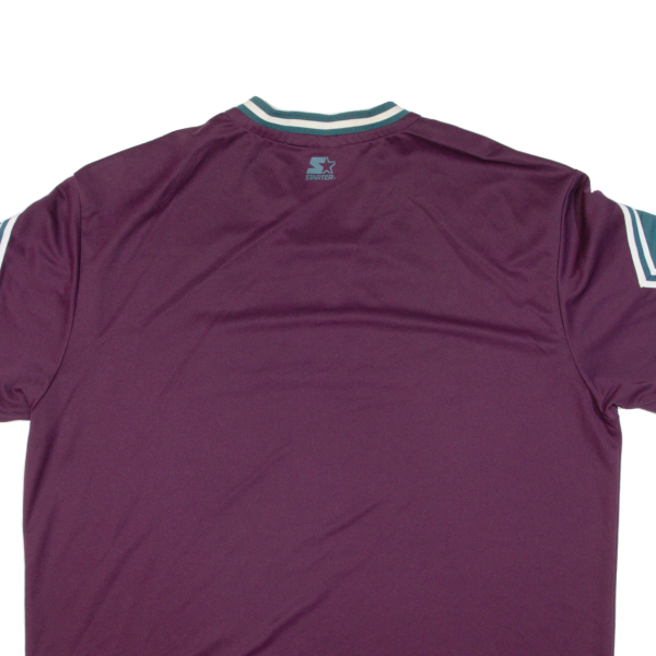 STARTER Black Label Mens Jersey Maroon V-Neck L Online Hot Sale