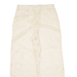 Womens Crochet Trousers Beige Loose Straight W30 L28 Online Sale