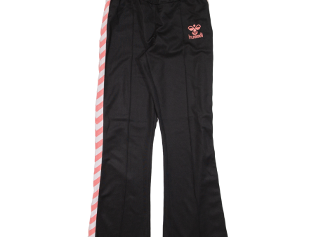 HUMMEL Womens Track Pants Black Flared L W27 L30 For Cheap