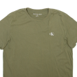 CALVIN KLEIN JEANS Mens T-Shirt Green M For Discount