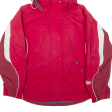 COLUMBIA Omni-Shield Womens Rain Jacket Red Nylon Hooded M Online Hot Sale