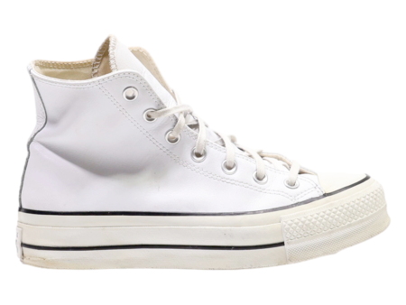 CONVERSE Chuck Taylor All Star 2018 Platform High Top Trainers White Leather Womens UK 5.5 Cheap