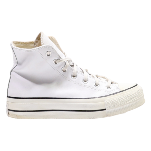 CONVERSE Chuck Taylor All Star 2018 Platform High Top Trainers White Leather Womens UK 5.5 Cheap