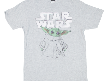 STAR WARS Baby Yoda Grogu Mens T-Shirt Grey S Sale