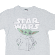 STAR WARS Baby Yoda Grogu Mens T-Shirt Grey S Sale