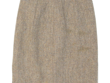 Womens Straight Skirt Beige Knee Length M For Sale