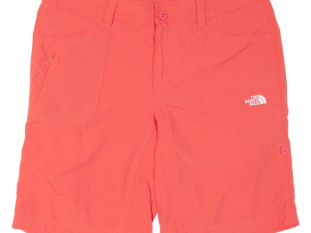 THE NORTH FACE Turn Up Option Womens Utility Shorts Red L W34 Hot on Sale