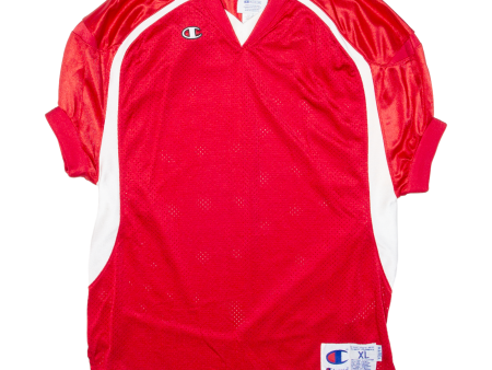 CHAMPION Boys Jersey Red USA V-Neck XL Online Sale