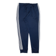 ADIDAS Womens Track Pants Blue Tapered L W30 L28 Discount