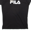 FILA Mens T-Shirt Black XS Hot on Sale