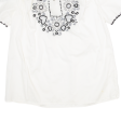 Womens Blouse White V-Neck M Online Sale